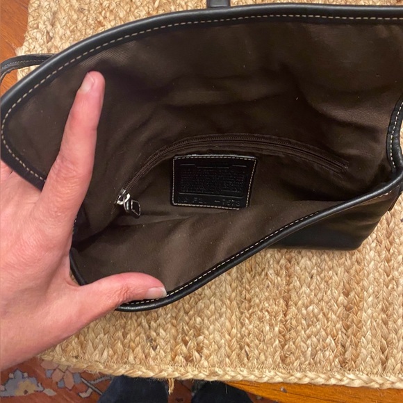 Coach Vintage Hamptons Shoulder Hobo Bag F2J-7573 Black Leather Small. Gorgeous. - Picture 6 of 9